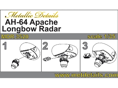 Boeing Ah-64 Apache Longbow Radar (Designed To Be Used With Academy Kits) - zdjęcie 1