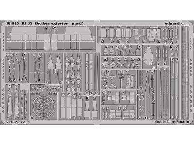  RF-35 Draken exterior 1/48 - Hasegawa - blaszki - zdjęcie 3