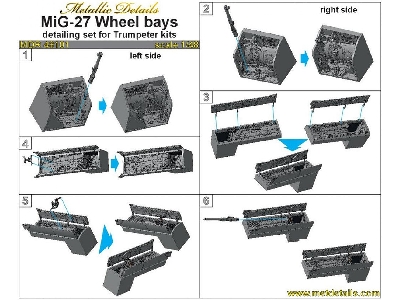 Mikoyan Mig-27 Wheel Bays (Designed To Be Used With Trumpeter Kits) - zdjęcie 1