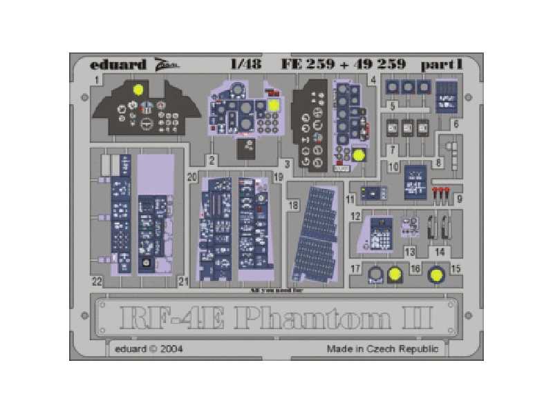 RF-4E 1/48 - Hasegawa - blaszki - zdjęcie 1 RF-4E 1/48 - Hasegawa - blaszki - zdjęcie 1