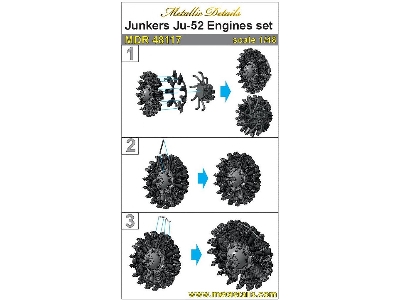 Junkers Ju-52 - Engines Set (Designed To Be Used With Monogram And Revell Kits) - zdjęcie 1