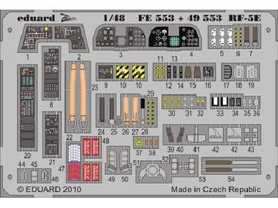  RF-5E S. A. 1/48 - Afv Club - blaszki - zdjęcie 1