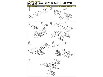 Kamov Ka-50 Hokum Stub Wing With At-16 Scallion And B-8v20 (Designed To Be Used With Italeri And Revell Kit) - zdjęcie 8