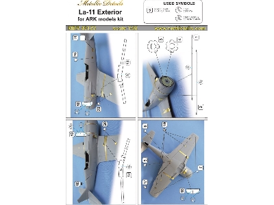 Lavochkin La-11 Exterior (Designed To Be Used With Ark Models Kits) - zdjęcie 1