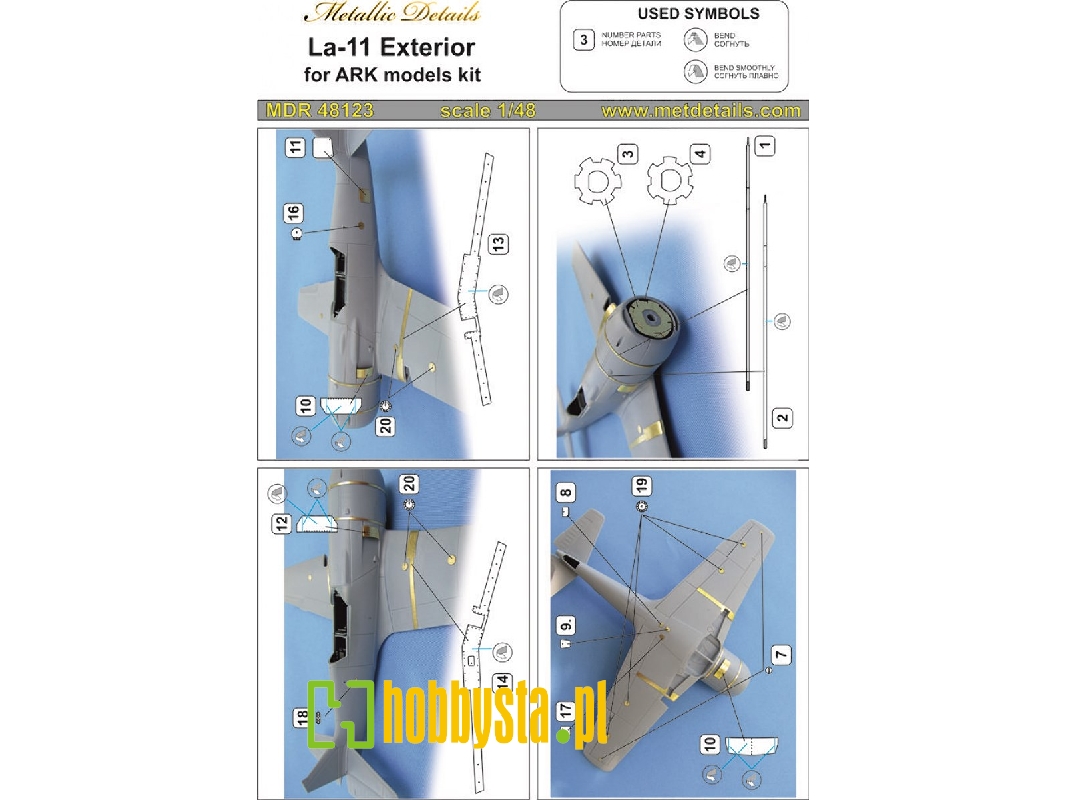 Lavochkin La-11 Exterior (Designed To Be Used With Ark Models Kits) - zdjęcie 1 Lavochkin La-11 Exterior (Designed To Be Used With Ark Models Kits) - zdjęcie 1