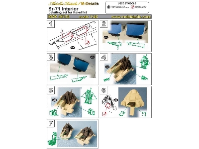 Lockheed Sr-71 Blackbird - Interior Including Seats (Designed To Be Used With Revell Kits) - zdjęcie 1