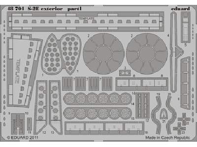  S-2E exterior 1/48 - Kinetic - blaszki - zdjęcie 1