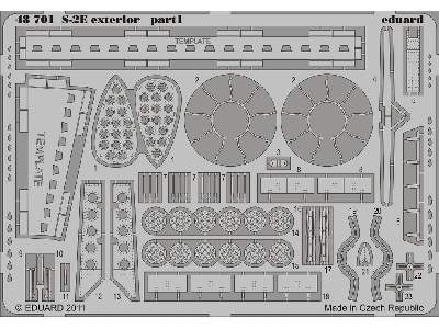  S-2E exterior 1/48 - Kinetic - blaszki - zdjęcie 2