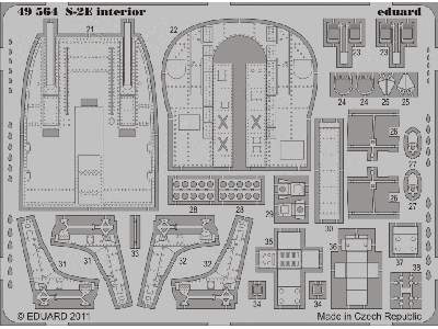  S-2E interior S. A 1/48 - Kinetic - blaszki - zdjęcie 3