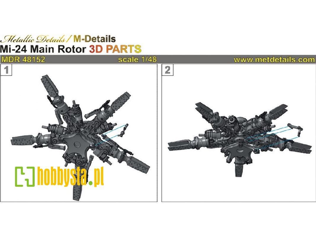 Mil Mi-24 - Main Rotor (Designed To Be Used With Zvezda Kits) - zdjęcie 1