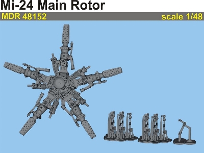 Mil Mi-24 - Main Rotor (Designed To Be Used With Zvezda Kits) - zdjęcie 3