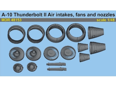 Fairchild A-10 A/B/C Thunderbolt Ii - Air Intakes, Fans And Nozzles (Designed To Be Used With Hobby Boss Kits) - zdjęcie 4