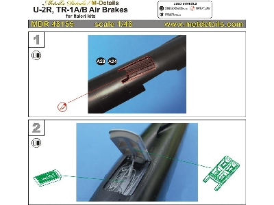 Lockheed U-2 R And Tr-1 A/B - Air Brakes (Designed To Be Used With Italeri Kits) - zdjęcie 1