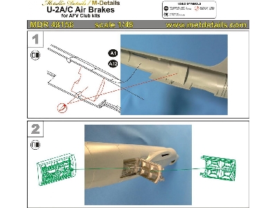 Lockheed U-2 A/C - Air Brakes (Designed To Be Used With Afv Club Kits) - zdjęcie 1