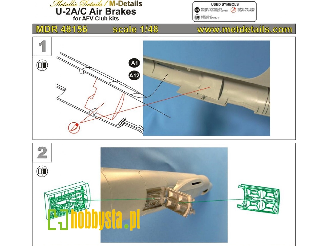 Lockheed U-2 A/C - Air Brakes (Designed To Be Used With Afv Club Kits) - zdjęcie 1