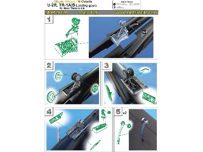 Lockheed U-2 R And Tr-1 A/B - Landing Gears (Designed To Be Used With Italeri And Testors Kits) - zdjęcie 1