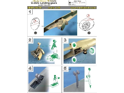 Lockheed U-2 A/C - Landing Gears (Designed To Be Used With Afv Club Kits) - zdjęcie 1