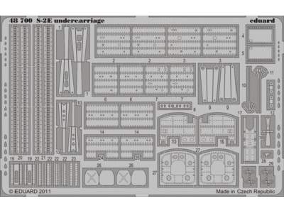  S-2E undercarriage 1/48 - Kinetic - blaszki - zdjęcie 1