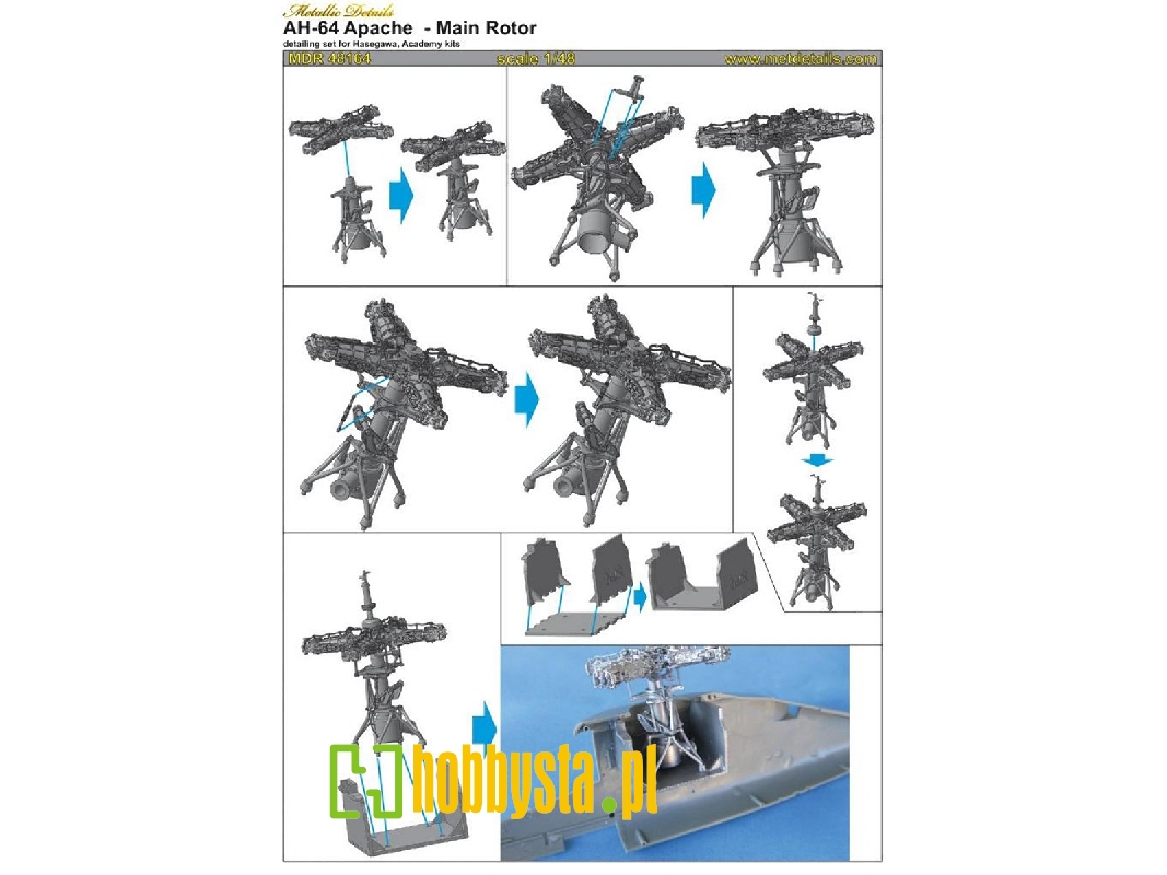 Apache Main Rotor Boeing/Hughes Ah-64 Apache - Main Rotor (Designed To Be Used With ...