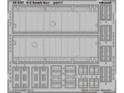  S-3 bomb bay 1/48 - Italeri - blaszki - zdjęcie 1