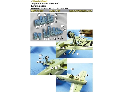 Supermarine Attacker Fb.2. - Landing Gears (Designed To Be Used With Classic Airframes And Trumpeter Kits) - zdjęcie 2