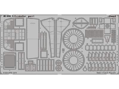  S-3 exterior 1/48 - Italeri - blaszki - zdjęcie 1