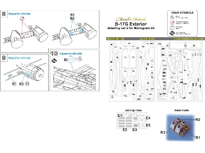 Boeing B-17 G Flying Fortress - Exterior Part 2 (For Monogram Kits) - zdjęcie 10