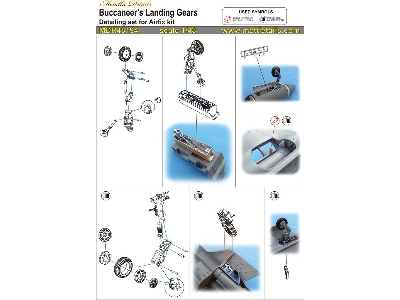 Blackburn Buccaneer S.2 C/D - Landing Gears (Designed Be Used With Airfix Kits) - zdjęcie 1