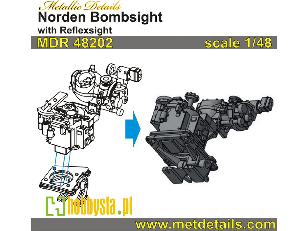 Norden Bombsight With Reflexsight (3 Pcs) - zdjęcie 1 Norden Bombsight With Reflexsight (3 Pcs) - zdjęcie 1