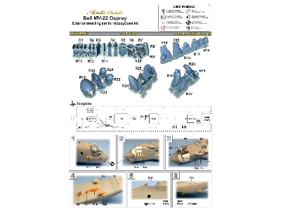 Bell Mv-22 Osprey - Exterior Set (Designed To Be Used With Hobby Boss Kits) - zdjęcie 6