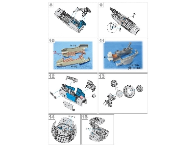 Grumman C-2 A Greyhound - Landing Gears And Bays Set (Designed To Be Used With Kinetic Model Kits) - zdjęcie 5