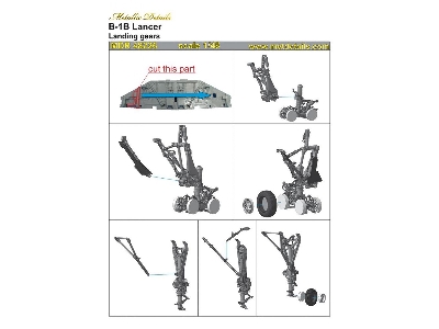 Rockwell B-1 B Lancer - Landing Gears Set (Designed To Be Used With Revell Kits) - zdjęcie 8