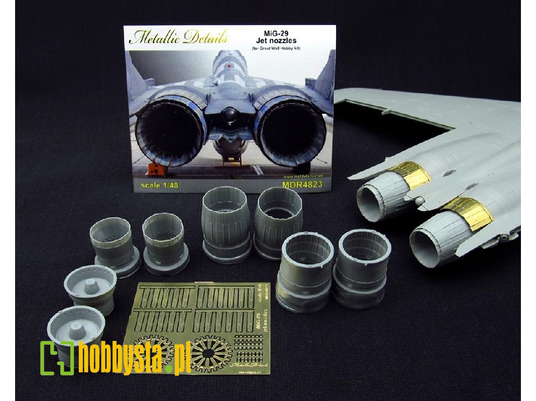 Mikoyan Mig-29 9-13/Smt/As Fulcrum - Jet Nozzles (For Great Wall Hobby Kits) - zdjęcie 1