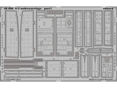  S-3 undercarriage 1/48 - Italeri - blaszki - zdjęcie 1