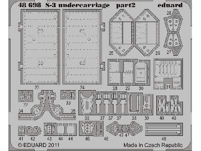  S-3 undercarriage 1/48 - Italeri - blaszki - zdjęcie 3