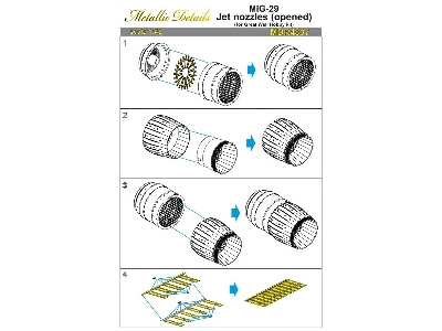 Mikoyan Mig-29 - Opened Jet Nozzles (Designed To Be Used With Great Wall Hobby Kits) - zdjęcie 6