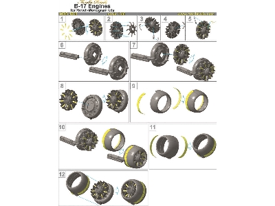 Boeing B-17 F/G Flying Fortress - Engines (Designed To Be Used With Monogram And Revell Kits) - zdjęcie 8