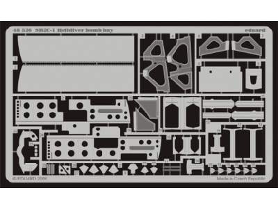  SB2C-1 bomb bay 1/48 - Accurate Miniatures - blaszki - zdjęcie 1