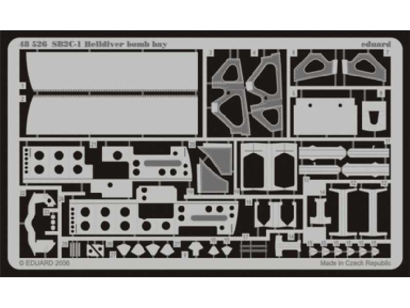 SB2C-1 bomb bay 1/48 - Accurate Miniatures - blaszki - zdjęcie 1 SB2C-1 bomb bay 1/48 - Accurate Miniatures - blaszki - zdjęcie 1