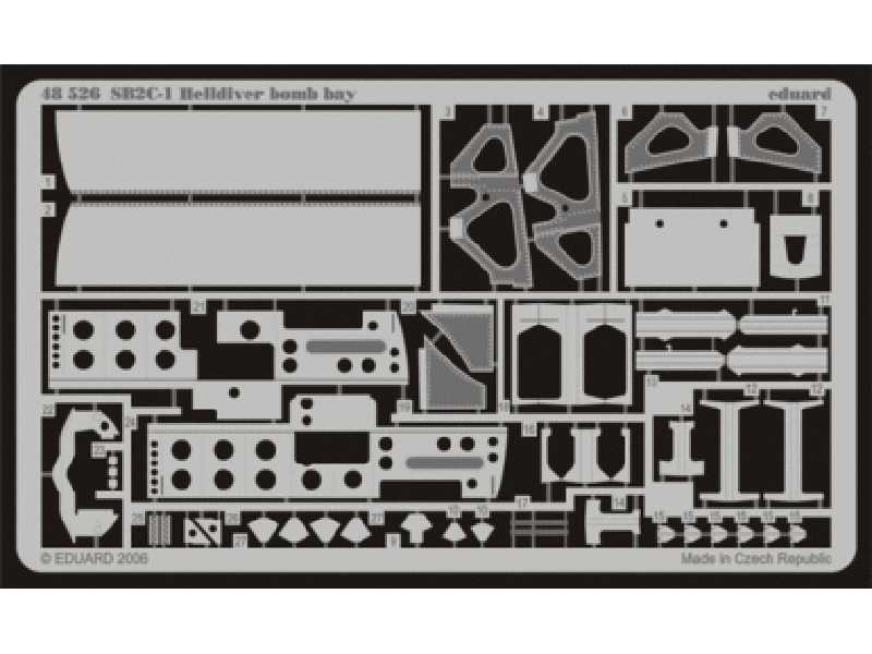  SB2C-1 bomb bay 1/48 - Accurate Miniatures - blaszki - zdjęcie 1