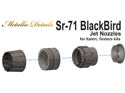 Lockheed Sr-71 Blackbird - Jet Nozzles (Designed To Be Used With Italeri And Testors Kits) - zdjęcie 1