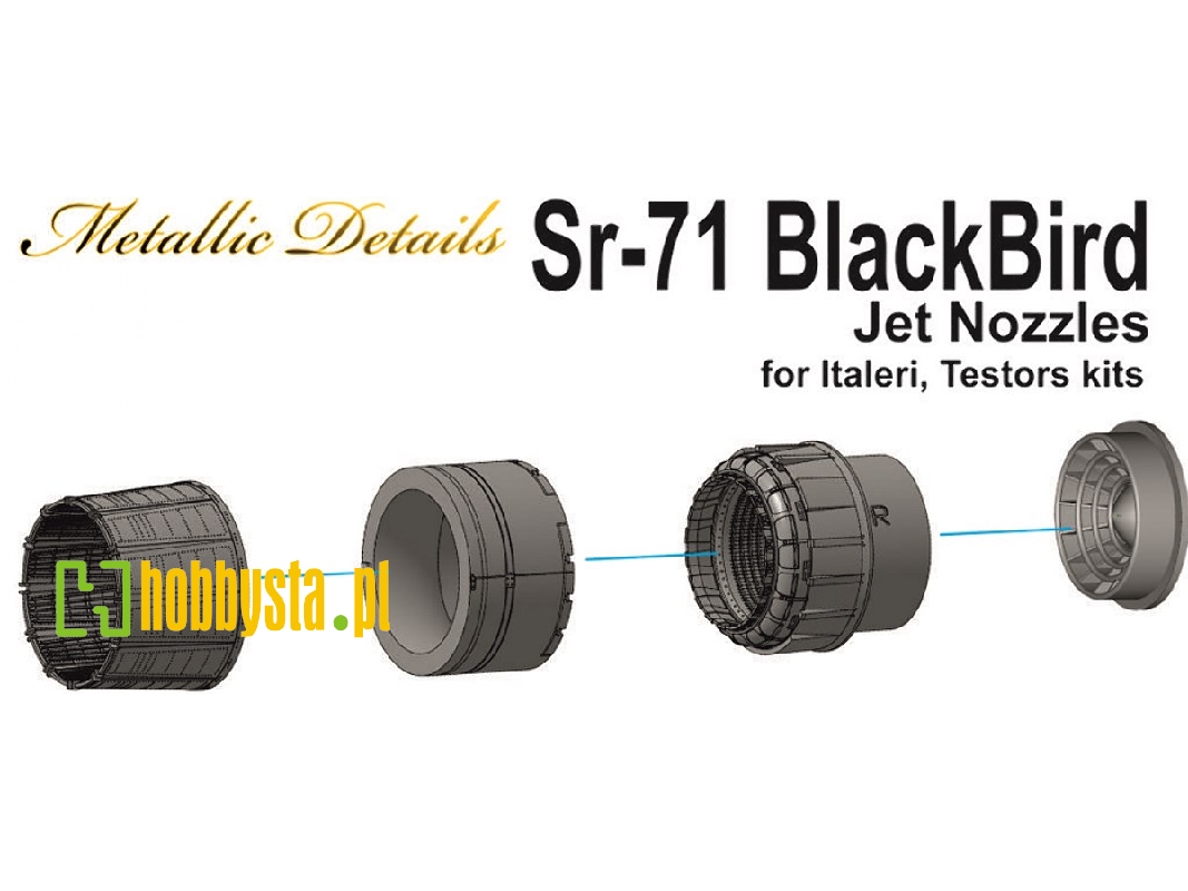 Lockheed Sr-71 Blackbird - Jet Nozzles (Designed To Be Used With Italeri And Testors Kits) - zdjęcie 1