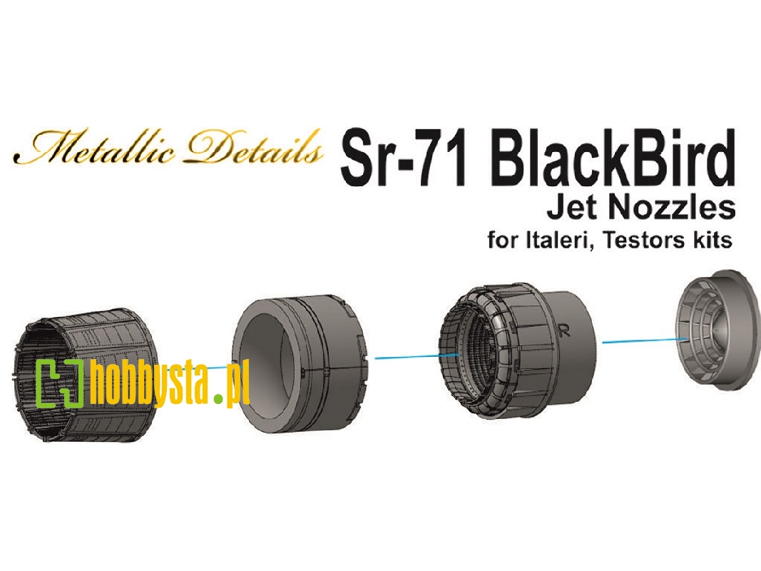 Lockheed Sr-71 Blackbird - Jet Nozzles (Designed To Be Used With Italeri And Testors Kits) - zdjęcie 1 Lockheed Sr-71 Blackbird - Jet Nozzles (Designed To Be Used With Italeri And Testors Kits) - zdjęcie 1