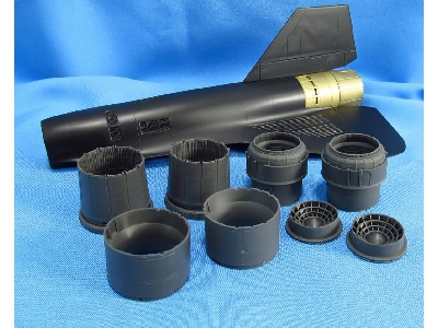 Lockheed Sr-71 Blackbird - Jet Nozzles (Designed To Be Used With Italeri And Testors Kits) - zdjęcie 2