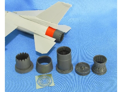 Lockheed-martin F-16 C - Jet Nozzle For Engine F100-pw (Designed To Be Used With Tamiya Kits) - zdjęcie 2