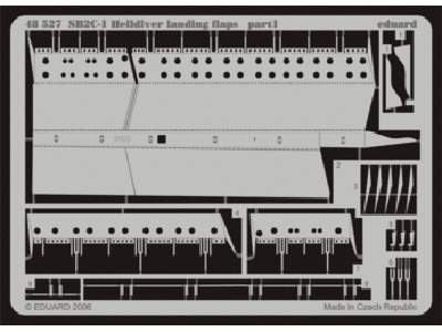  SB2C-1 landing flaps 1/48 - Accurate Miniatures - blaszki - zdjęcie 1