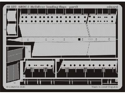  SB2C-1 landing flaps 1/48 - Accurate Miniatures - blaszki - zdjęcie 3