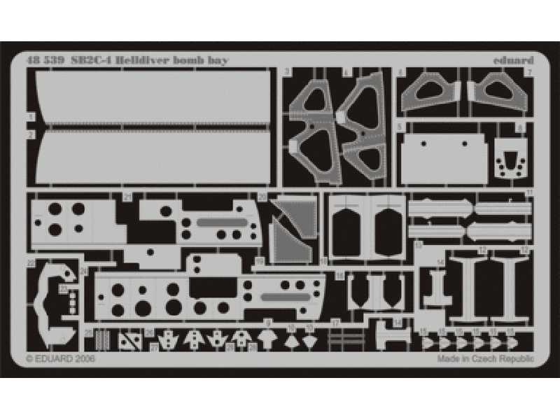SB2C-4 bomb bay 1/48 - Accurate Miniatures - blaszki - zdjęcie 1 SB2C-4 bomb bay 1/48 - Accurate Miniatures - blaszki - zdjęcie 1