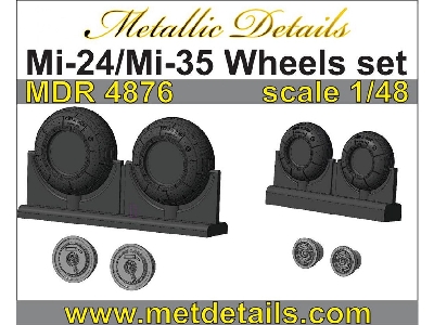 Mil Mi-24v/Vp / Mi-35m Hind - Wheels (Designed To Be Used With Monogram, Revell And Zvzda Kits) - zdjęcie 1