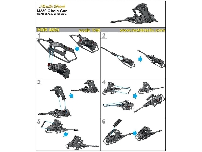 Boeing/Hughes Ah-64 - Chain Gun M230 (Designed To Be Used With Academy And Hasegawa Kits) - zdjęcie 1